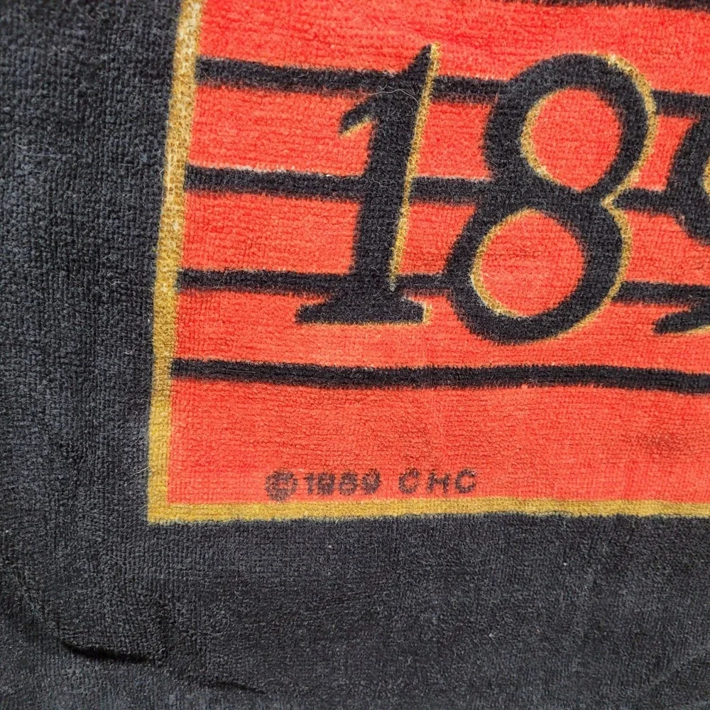 Carnegie Hall Centennial Beach Towel Black Red Music Instruments 31x59
